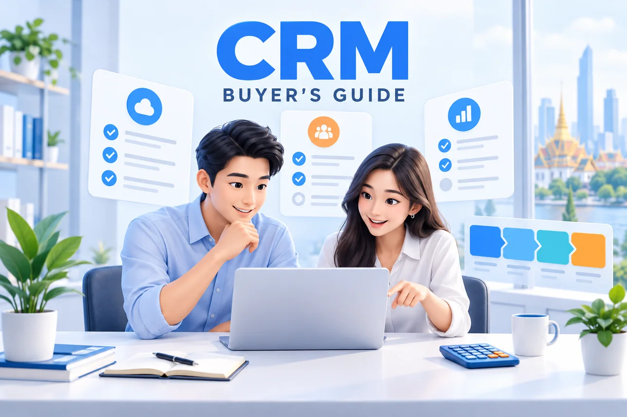 โปรแกรม CRM คืออะไร เลือกอย่างไรให้เหมาะกับทีมขายและธุรกิจไทย